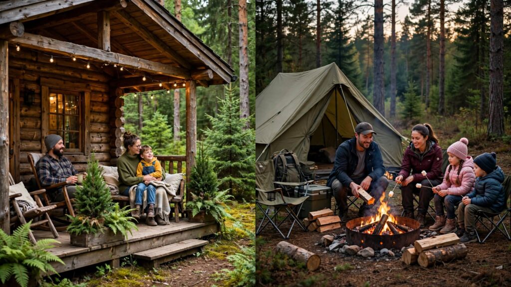 Cabin Camping vs Tent Camping: Which Is Better for a Family Getaway?